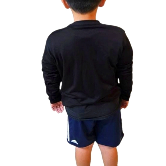 Hand Crafted Upcycled Long Sleeve Tee Black Yellow Batman Halloween Costume L - Picture 7 of 12